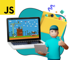Программирование на JavaScript. Учимся создавать игры! - КИБЕРшкола программирования для детей, компьютерные курсы для школьников, начинающих и подростков - KIBERone г. Голицино