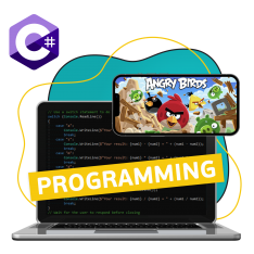 Программирование на C#. Удивительный мир 2D-игр - КИБЕРшкола программирования для детей, компьютерные курсы для школьников, начинающих и подростков - KIBERone г. Голицыно