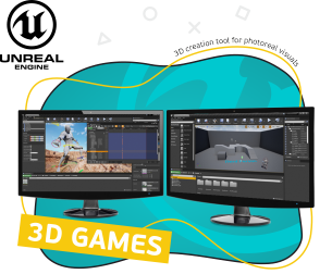 Unreal Engine 4. Игровой движок - КИБЕРшкола программирования для детей, компьютерные курсы для школьников, начинающих и подростков - KIBERone г. Голицино